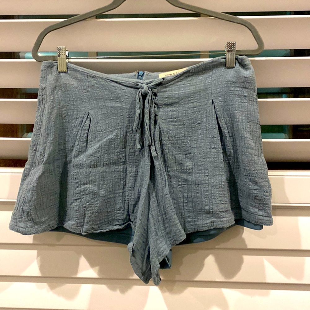 Light blue flowy shorts